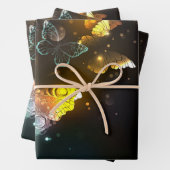 Lichtvlinder en nachtvlinder inpakpapier vel (In situ)