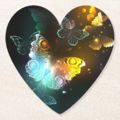 Lichtvlinder en nachtvlinder kartonnen onderzetters (Voorkant)