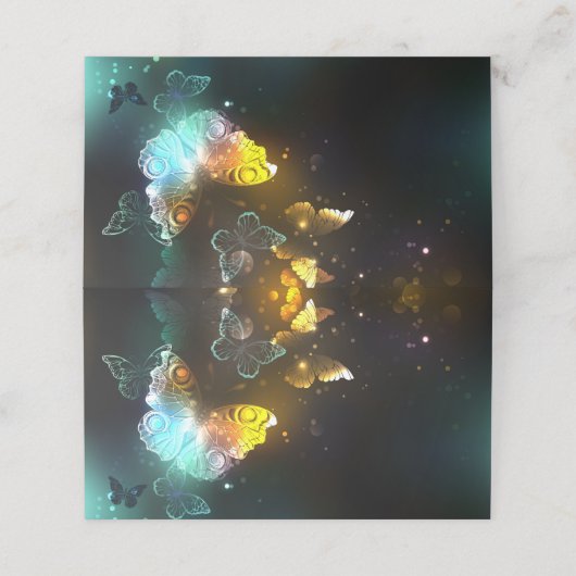 Lichtvlinder en nachtvlinder klantenkaartje (Buitenkant ongevouwen)