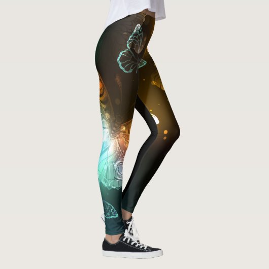 Lichtvlinder en nachtvlinder leggings (Rechts)