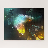 Lichtvlinder en nachtvlinder legpuzzel (Horizontaal)