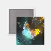 Lichtvlinder en nachtvlinder magneet (Voorkant / Achterkant)