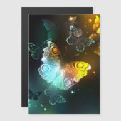 Lichtvlinder en nachtvlinder magnetische uitnodiging (Voorkant / Achterkant)