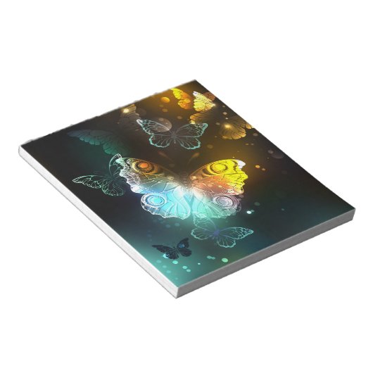 Lichtvlinder en nachtvlinder notitieblok (Schuin)