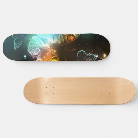 Lichtvlinder en nachtvlinder persoonlijk skateboard (Horizontaal)