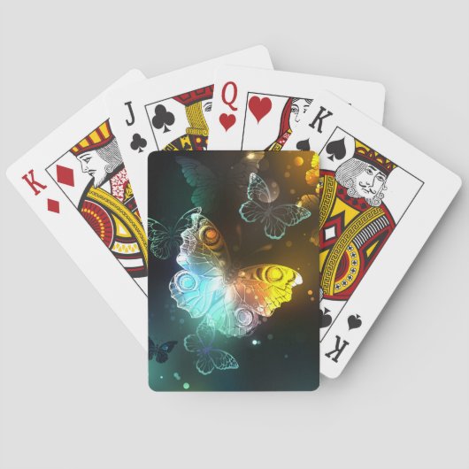 Lichtvlinder en nachtvlinder pokerkaarten (Achterkant)