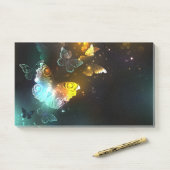 Lichtvlinder en nachtvlinder post-it® notes (Op bureau)