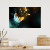 Lichtvlinder en nachtvlinder poster (Keuken)