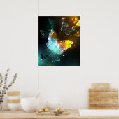 Lichtvlinder en nachtvlinder poster (Keuken)