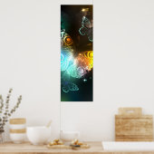 Lichtvlinder en nachtvlinder poster (Keuken)