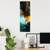 Lichtvlinder en nachtvlinder poster (Thuiskantoor)