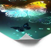 Lichtvlinder en nachtvlinder poster (Hoek)