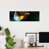 Lichtvlinder en nachtvlinder poster (Thuiskantoor)