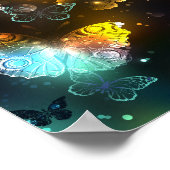 Lichtvlinder en nachtvlinder poster (Hoek)