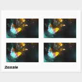 Lichtvlinder en nachtvlinder rechthoekige sticker (Vel)