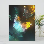 Lichtvlinder en nachtvlinder save the date (Staand voorkant)