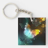 Lichtvlinder en nachtvlinder sleutelhanger (Voorkant)