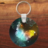 Lichtvlinder en nachtvlinder sleutelhanger (Voorkant)