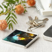 Lichtvlinder en nachtvlinder sleutelhanger (Zijkant)