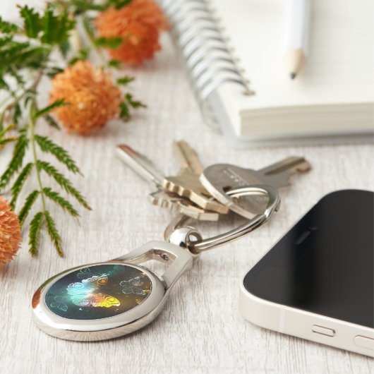 Lichtvlinder en nachtvlinder sleutelhanger (Zijkant)