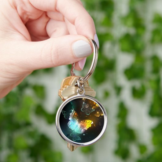 Lichtvlinder en nachtvlinder sleutelhanger (Hand)