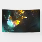 Lichtvlinder en nachtvlinder spandoek (Horizontaal)