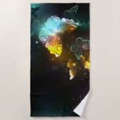 Lichtvlinder en nachtvlinder strandlaken (Voorkant)