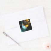 Lichtvlinder en nachtvlinder vierkante sticker (Envelop)