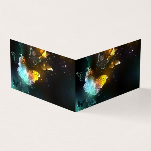 Lichtvlinder en nachtvlinder visitekaartje (Buitenkant)