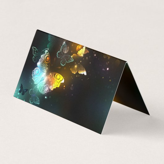 Lichtvlinder en nachtvlinder visitekaartje (Achterkant)