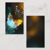 Lichtvlinder en nachtvlinder visitekaartje (Voorkant / Achterkant)