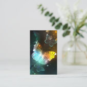 Lichtvlinder en nachtvlinder visitekaartje (Staand voorkant)