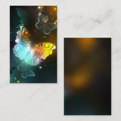 Lichtvlinder en nachtvlinder visitekaartje (Voorkant / Achterkant)