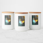 Lichtvlinder en nachtvlinder voedselcontainer etiket (Flessen)