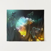 Lichtvlinder en nachtvlinder wandkleed (Voorkant (horizontaal))