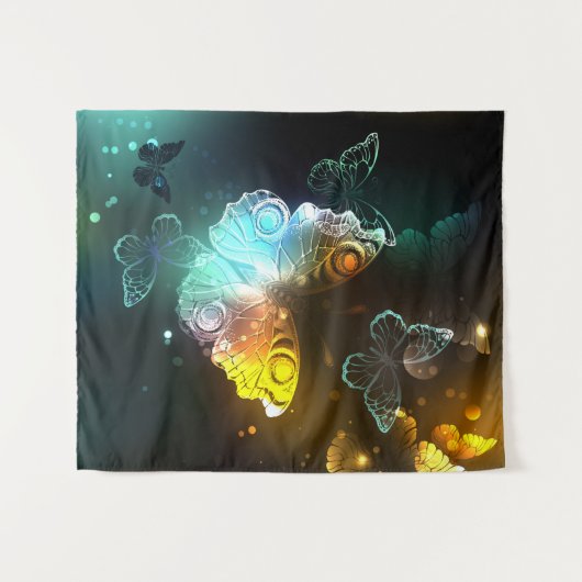 Lichtvlinder en nachtvlinder wandkleed (Voorkant (horizontaal))