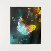 Lichtvlinder en nachtvlinder wandkleed (Voorkant)