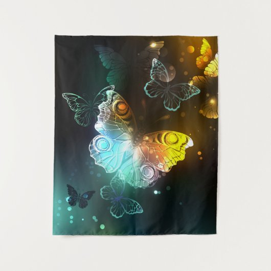 Lichtvlinder en nachtvlinder wandkleed (Voorkant)