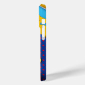 Lichtvoetige 3D-vormen in primaire kleuren Case-Mate iPhone Case (Achterkant / Links)