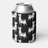 Lichtvoetige lama: speels patroon. blikjeskoeler (Blikje Achterkant)