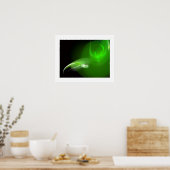 LICHTVOGELS IN GROEN POSTER (Keuken)