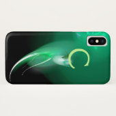 LICHTVOGELS IN GROENE MONOGRAM Case-Mate iPhone CASE (Achterkant (horizontaal))