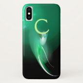 LICHTVOGELS IN GROENE MONOGRAM Case-Mate iPhone CASE (Achterkant)