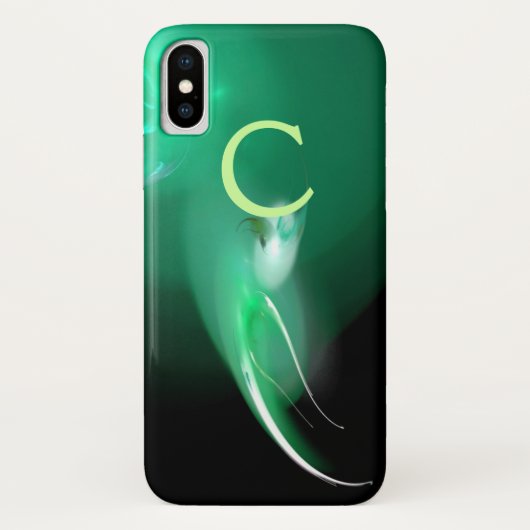 LICHTVOGELS IN GROENE MONOGRAM Case-Mate iPhone CASE (Achterkant)
