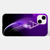 LICHTVOGELS IN PAARSE MONOGRAM Case-Mate iPhone CASE (Achterkant (horizontaal))