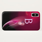 LICHTVOGELS IN PINK FUCHSIA MONOGRAM Case-Mate iPhone CASE (Achterkant (horizontaal))