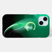 LICHTVOGELS / ZWARTE EN GROENE ABSTRACTE MONOGRAM Case-Mate iPhone CASE (Achterkant (horizontaal))