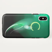 LICHTVOGELS / ZWARTE EN GROENE ABSTRACTE MONOGRAM Case-Mate iPhone CASE (Achterkant (horizontaal))