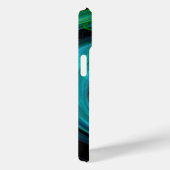 LICHTVORTEX, Abstracte blauwe groene fractaalgolve Case-Mate iPhone Case (Achterkant / Rechts)