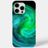 LICHTVORTEX, Abstracte blauwe groene fractaalgolve Case-Mate iPhone Case (Achterkant)